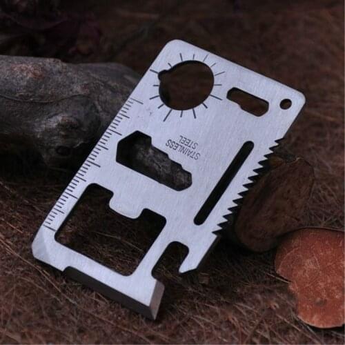 Stainless Steel Credit Card Multifunctional Pocket Hunting Knife Outdoor Camping Hunting Survival Survival Rescue Emergency Tool