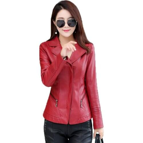 Youth clothing for women Black Leather coat Elegant women blazer Women Leather clothes Top women clothing Autumn Short jacket