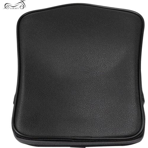 Motorcycle Black Leather Rider Driver Backrest Cushion Pad For Honda VTX1300 VTX1800 Retro/S/N Models 2002-UP