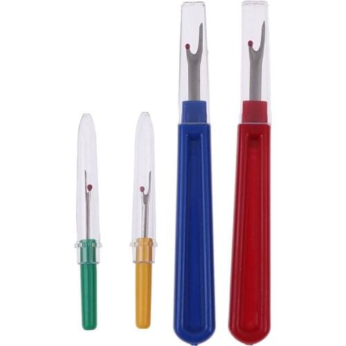 4Pcs Sewing Remover Tools Set Large Small Seam Ripper Stitch Unpicker Craft Thread Cutter Sewing Tool With Plastic Handle