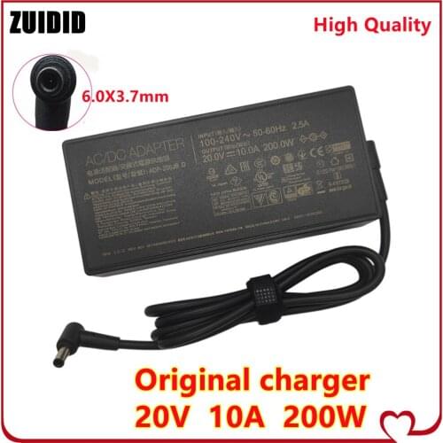 Original 200W 20V 10A Laptop Charger Adapter ADP-200JB D For ASUS TUF DASH F15 FX516PR FA506QR ROG ZEPHYRUS G15 GA503QM-HQ121R