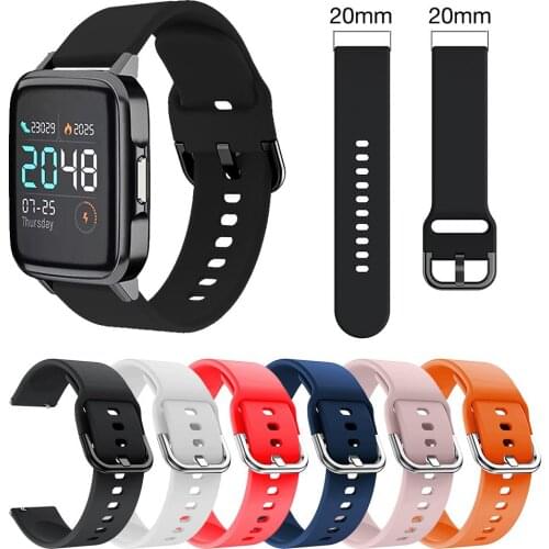 Silicone Watch Band Wrist Strap Soft Breathable Wristband Replacement Band for Xiaomi Haylou LS01