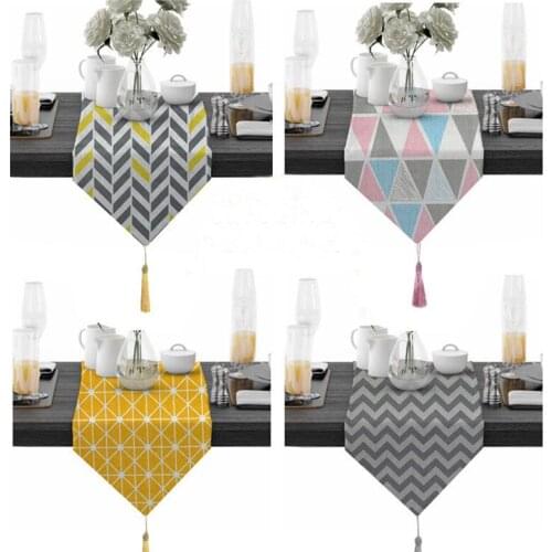 Nordic Table Runners Cotton Linen Tablerunner Boho Decor Tablecloths Wedding Decoration Fashion Home Tablecloth Art 30*180cm