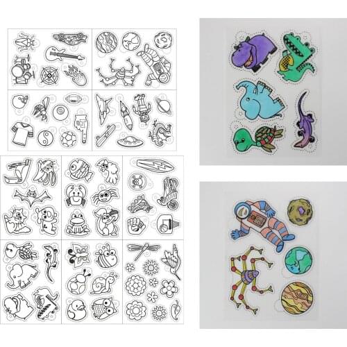 10Pcs Shrinkable Paper Shrink Plastic Sheets Paper Film For DIY Hanging Charm Making School Supply Gift Child Educational Games