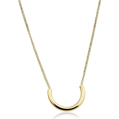 Fashion New High Quality Small Fresh U Shape Pendant Necklace For Women Wedding Party Love Gift Jewelry Wholesale