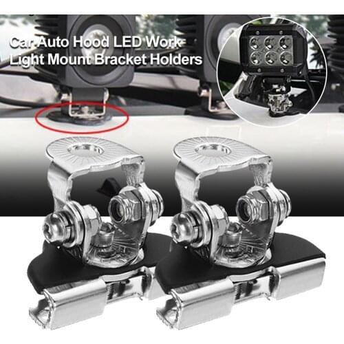 1 Pair Car LED Mounting Bracket Universal Adjustable Off Road SUV Led Work Light Bracket Holder Clamp