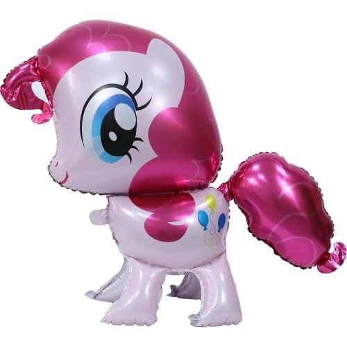 1pc Pink Horse Pony Balloons Animal Theme Party Baby Shower Decoration Butterfly Foil Balloon Air Ball Happy Birthday Favors