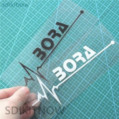 1pc Heart Car Sports Decal Sticker Styling Windows Door Decoration For volkswagen bora mk4 2009 2000 2001 accessories