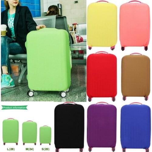 18 30Travel Luggage Cover Protector Multicolor Elastic Anti Dust Scratch Travel Luggage Protector Suitcase Bag Cover