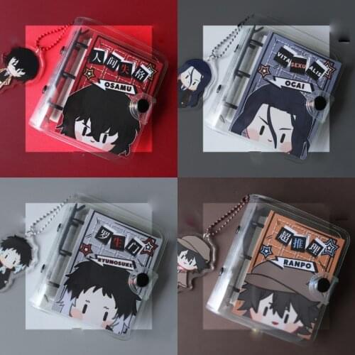 1pcs Anime Cartoon Bungou Stray Dogs Printed Decor Pendant Nakahara Chuuya Loose-page Notebook Stationery Boy Girl Gift