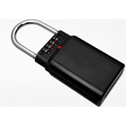Home Guard Keys Lock Box Key Safe Box Storage Outdoor Portable Security 4 Digit Combination Password Padlock