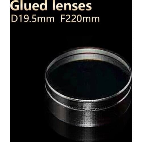 Glue lenses telescope eyepiece Flat convex gluing Achromatic magnifier Microscope Blackening optical element D19mm F10mm