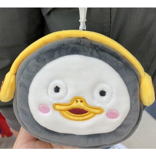 Korean Pengsoo Penguin Plush Purse Money Case Wallet Keychain Bag High Quality Waist Bag Girl Gift Present for Children