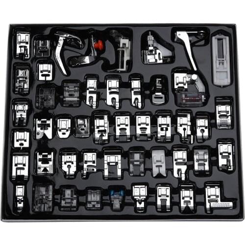 CNIM Hot Professional 48pcs Sewing Machine Presser Feet Set for Brother, Babylock, Singer, Janome, Elna, Toyota, New Home, Sim