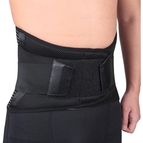 Newest Design Adjustable Steel Bone Waist Back Posture Corrector Lumbar Ease Pains Orthopedic Support Brace Injury Muscle Belt