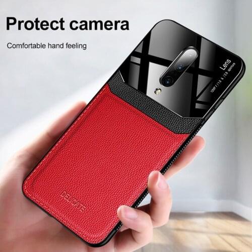 Oneplus 8 7 7T Pro Case Oneplus7 Leather Mirror Glass Hard Phone Back Cover for One Plus Oneplus 6 6T 7 7T 8 Pro Hard Protector