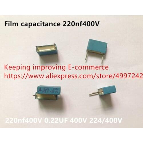 Original new 100% film capacitance 220nf400V 0.22UF 400V 224/400V (Inductor)