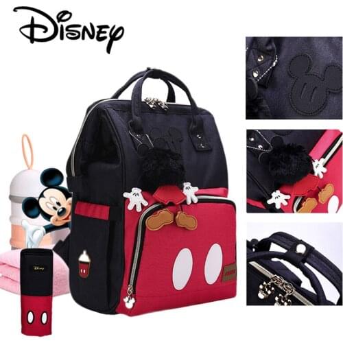 Disney Mickey Mouse Purses and Bags Ladies Baby Girl Diaper Bag Cartoon Fashion Stroller Backpack Pregnant Woman Storage Travel