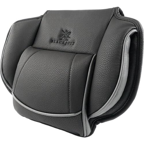Universal Car Seat Headrest Pillow, Adjustable Seat Head Memory Foam Neck Pillows Leather Pillow