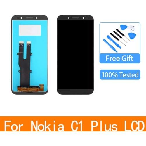 5.45'' LCD For Nokia C1 plus TA-1312 LCD Display Touch Screen Digitizer Assembly Replacment For Nokia C1 Plus lcd