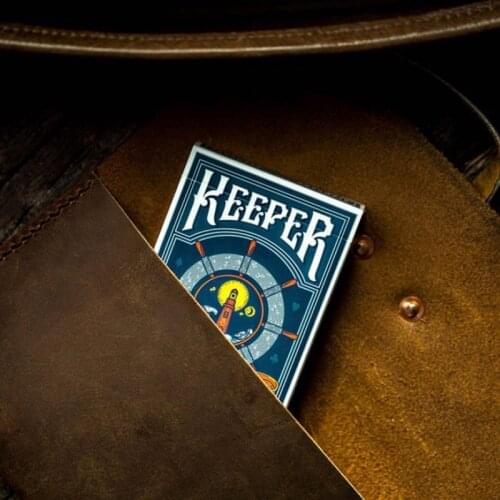 1 Piece KEEPERS DECK Blue Playing Cards 88*63mm Paper Magic Category Poker Cards for Professional Magician