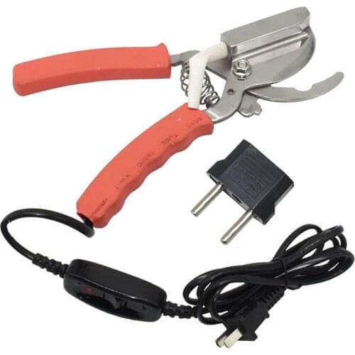 1 Pcs Electro Heating Tail Clamp Cutter Tail Clamp Piglets Tail Cutting Plier Cutting Docked Tail Pig Sheep Goat Farm Equipment