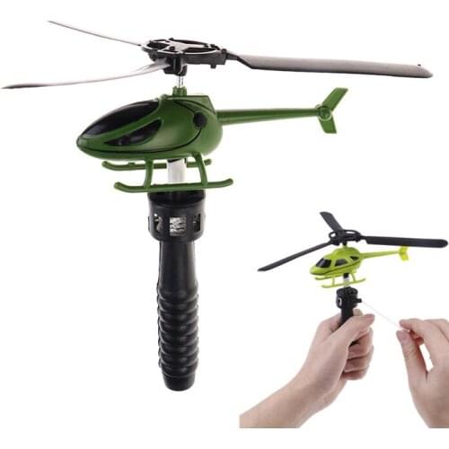 1PCS Viation Model Handle Pull The Plane Outdoor Toys For Children Baby Play Helicopter 15.5*3*6cm