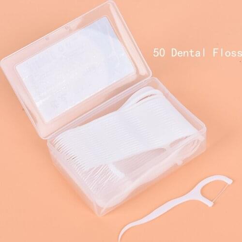 10PCS/30PCS/50PCS Disposable Dental Floss Dental Cleaning Tooth Stick Floss Pick Interdental Brush For Teeth Cleaning