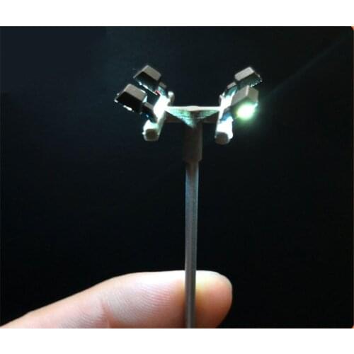 4PCS LED 1:87 HO Scale Train Model Simulation Viaduct Four Slots Lights Miniature Building Sand Table Track Scene Accessories