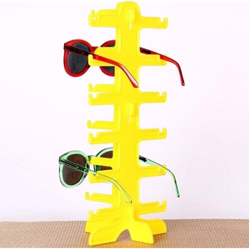 6Pair Sunglasses Eyeglass Glasses Frame Rack Display Stand Organizer Show Holder P9YF