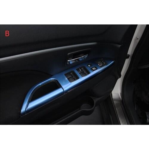 Auto Armrest trim interior moulding trim For mitsubishi ASX 2013 ,stainless steel ,auto accessories