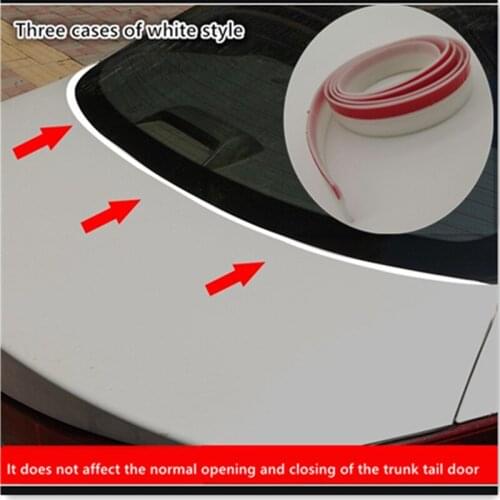 Car Rubber Sealing Strip Auto Trunk Lid Gap Seal Strip For SUV Hatchback Upper Edge Trim Automotive Dustproof Sealant Stickers
