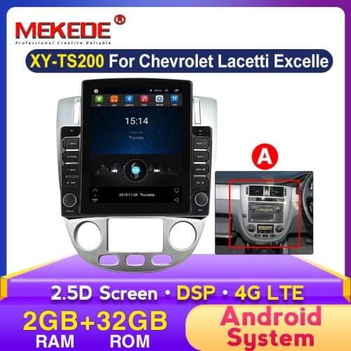 Android 9.7'' Tesla Car multimedia gps player for Chevrolet Lacetti 2004 - 2013 support carplay BT wifi No Dvd 2 Din