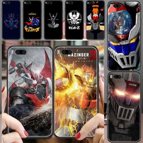 Great Mazinger Z Anime Phone case For Xiaomi Mi Max Note 3 A2 A3 8 9 9T 10 Lite Pro Ultra black tpu coque silicone hoesjes art