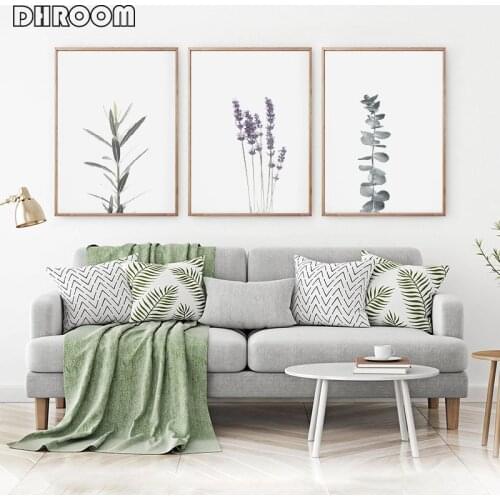 Botanical Wall Art Print Watercolour Lavender Canvas Print Painting Poster Nordic Minimalist Decoration Art Print Wall Decor