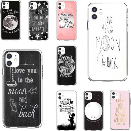 For Xiaomi Redmi 2 S2 3 3S 4 4A 5 5A 5 6 6A 7A 9 9T 9C 9A Pro Pocophone F1 Phone Case I-Love-You-To-The-Moon-And-Back-Art