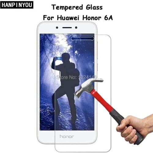 For Huawei Honor 6A / Play 6A 5.0" Clear Tempered Glass Screen Protector Ultra Thin Explosion-proof Protective Film + Clean Kit