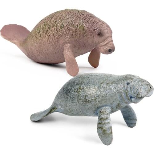 Manatee Animal Model PVC Action Figure Sea Animal Action Figures Collection Children Cognitive Toys