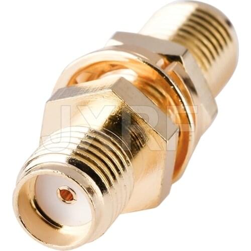 JXRF Coaxial Coax Adapter SMA Female to SMA Female Bulkhead Panel Mount Antennas Connector