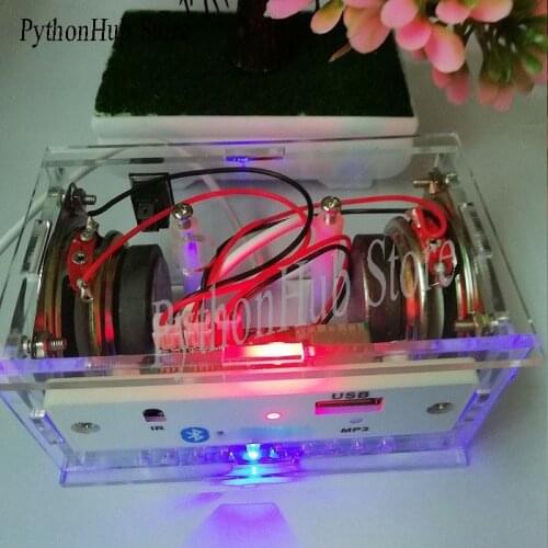 Bluetooth Speaker Kit MP3 Music Fever Assembly 3W Mini Power Amplifier Audio with Sound Control Light with Remote Control
