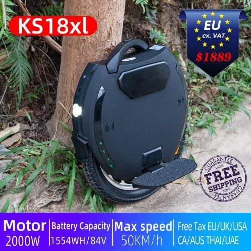KS18XL 1554wh electric unicycle electric scooter Longest Mileage 18inch Dual-Charging KS-18XL