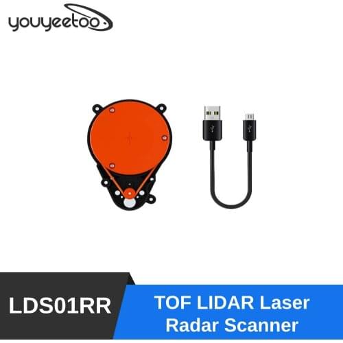 LDS01RR TOF LIDAR Laser Radar Scanner Ranging Sensor Module 8m Measuring Distance 1.8k Ranging Frequency Use for Outdoor/Indoor