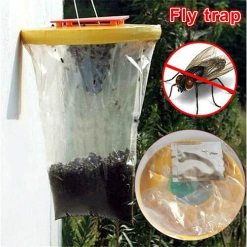 Health Pest Control Drosophila Fly Catcher Trap Insect Bug Killer Hanging Flytrap Cage Net Outdoor Garden Farm Mosquito Killer