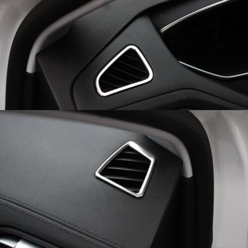 For Peugeot 308 T9 SW 2015 2016 ABS Matte Car front Small air outlet Decoration Cover trim Car styling Accessories 2pcs