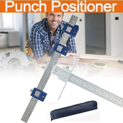 Aluminium Alloy Furniture Multi-functional Woodworking Punch Positioner Auxiliary Installation Tool