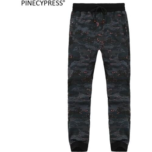 Camouflage Big Size L-8XL Men Sweatpants Casual Cotton Elastic Waist Male Red Fashion Spring Autumn Ankle Banded Man Pants