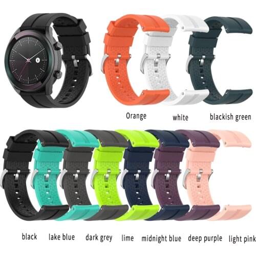 Newcool Soft Silicone Sport Strap for Huawei Watch GT 2 42mm Smart Watch GT2 42 Band 2019 Adjustable Loop Replacement Wristband