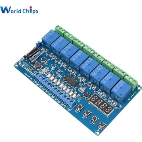 DC 8-36V Relay Module 8 Channel High/Low Trigger LED Power Indicator Auto Save Setting 8V 12V 24V 36V Switch Relays