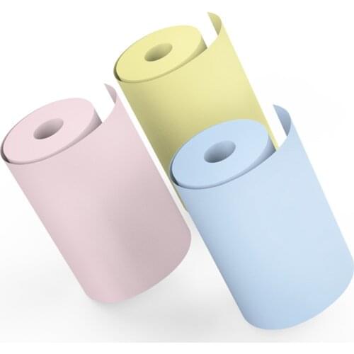 SALE 57*30mm Printable Sticker Paper Roll Self-Adhesive Thermal Paper for PeriPage A6 Thermal Printer P1/P2 Mini Photo Printer