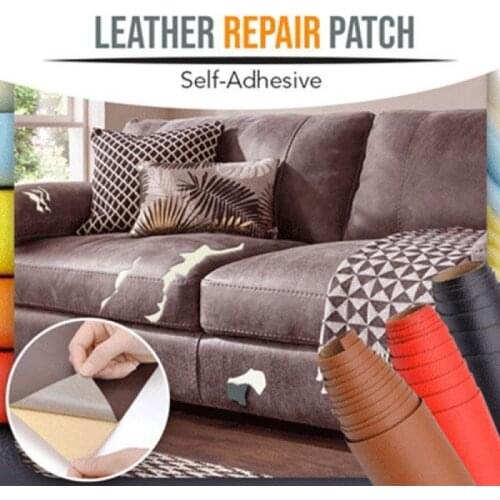 10*20 CM Self Adhesion Faux Synthetic Leather Patches Multicolor PU Sofa Hole Repair Car Sticker Tables Bed Decoration